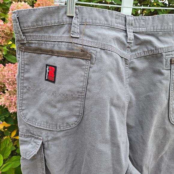 Wrangler Riggs Workwear Reinforced Carpenter Ripstop Grey Cargo Pants size 40L - Picture 6 of 16